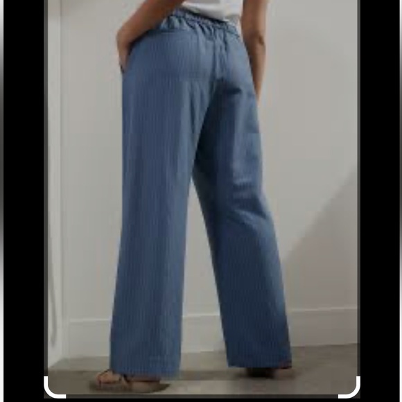 Banana Republic WIDE-LEG TENCEL™-LINEN PULL-ON PANT - Picture 3 of 7